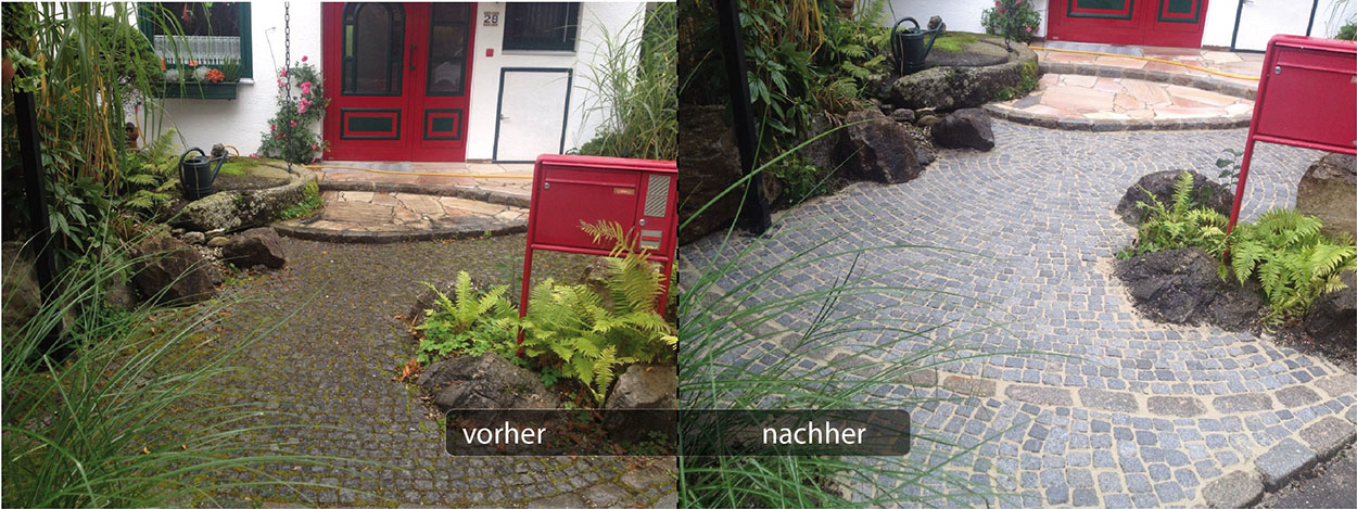 Reinigung und Verfugung